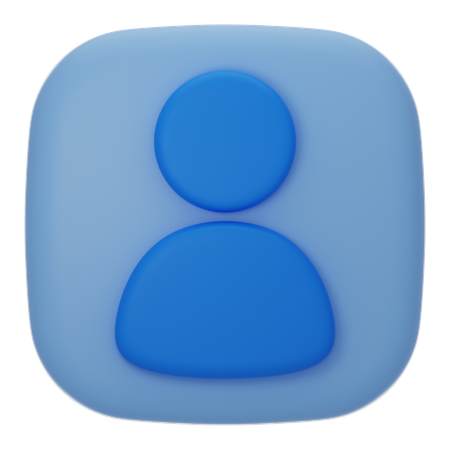Profile  3D Icon