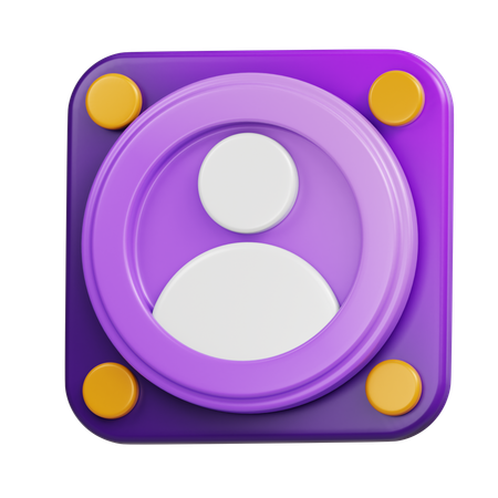 Profile  3D Icon