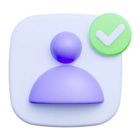 Profile Approved  3D Icon