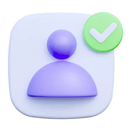 Profile Approved 3D Icon