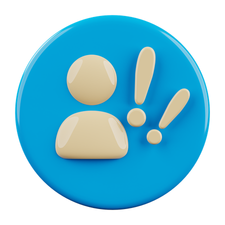 Profile Arlert  3D Icon