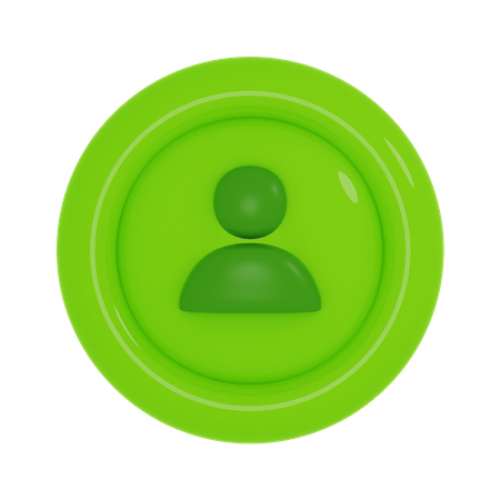 Profile Button  3D Icon