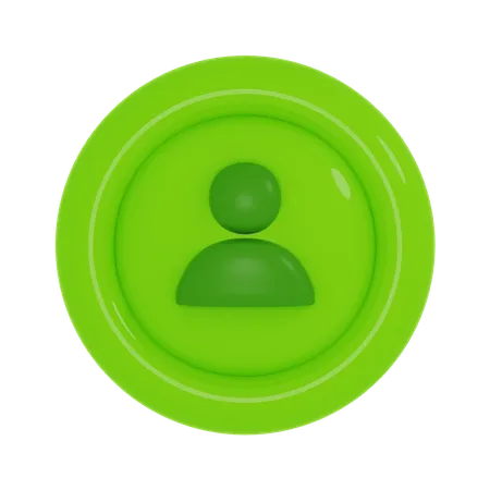 Profile Button  3D Icon