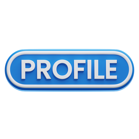 Profile Button  3D Icon