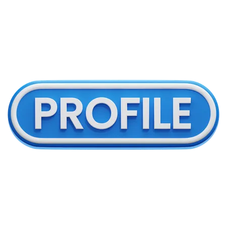 Profile Button  3D Icon