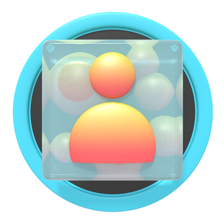 Profile Button  3D Icon