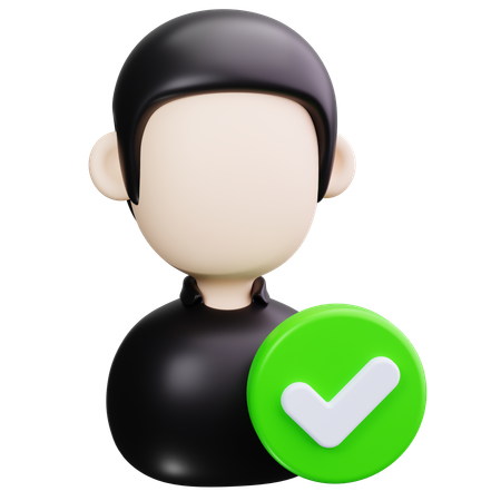 Profile Check  3D Icon