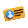 profile information 3d logo