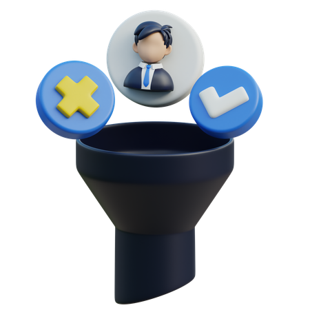 Profile Filtering  3D Icon