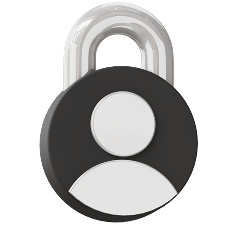 Profile Lock  3D Icon