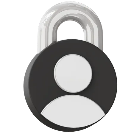 Profile Lock  3D Icon