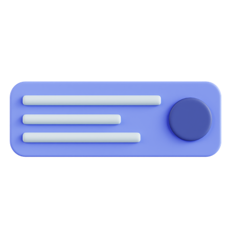 プロフィールメッセージ  3D Icon