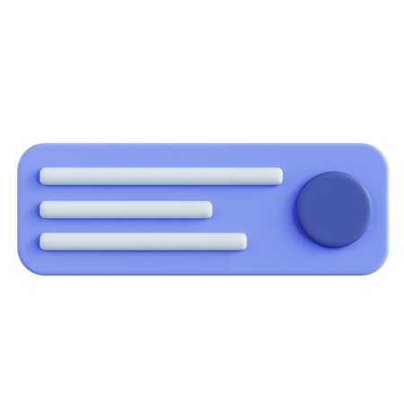 Profile Message  3D Icon