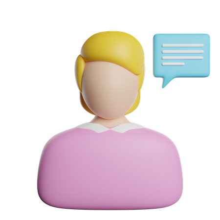 Profile Message  3D Icon