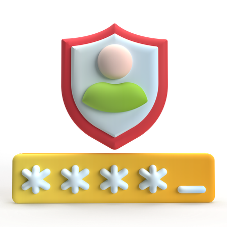 Profile Password  3D Icon