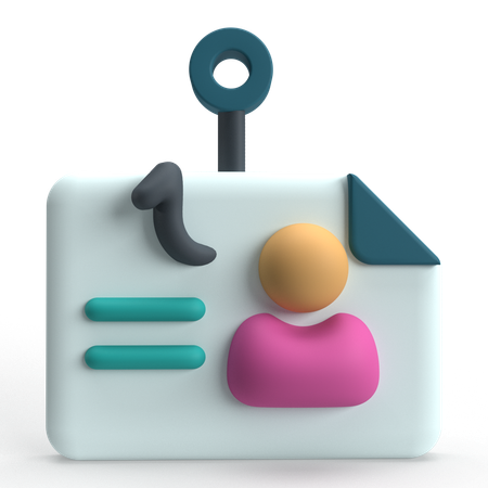 Profile Phishing  3D Icon