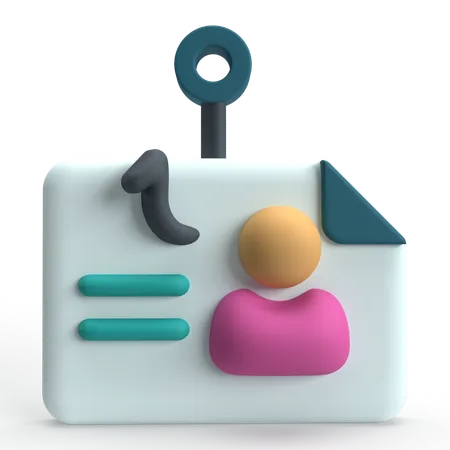 Profile Phishing  3D Icon