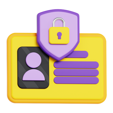 Profile Privacy  3D Icon