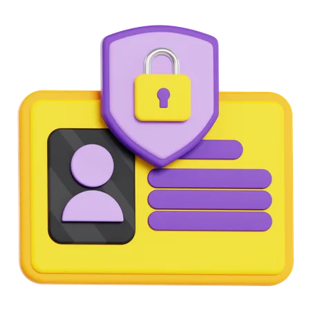 Profile Privacy  3D Icon