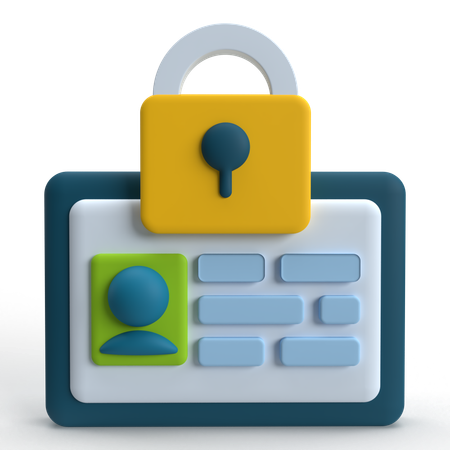 Profile Privacy  3D Icon