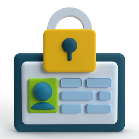 Profile Privacy  3D Icon