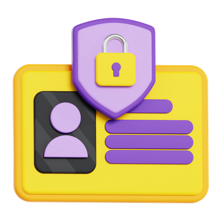 Profile Privacy  3D Icon
