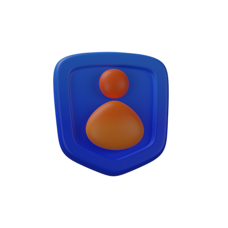 Profile Security  3D Icon