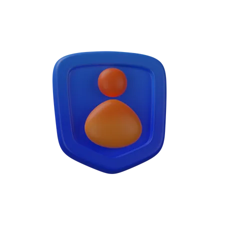 Profile Security  3D Icon