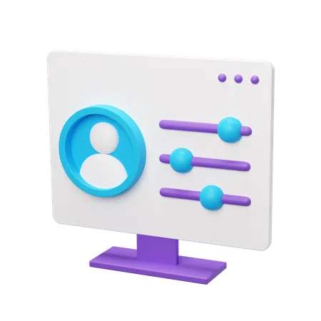 Profile Setting  3D Icon