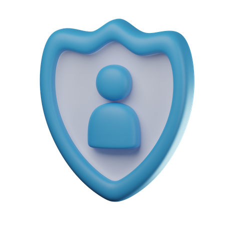 Profile Shield  3D Icon