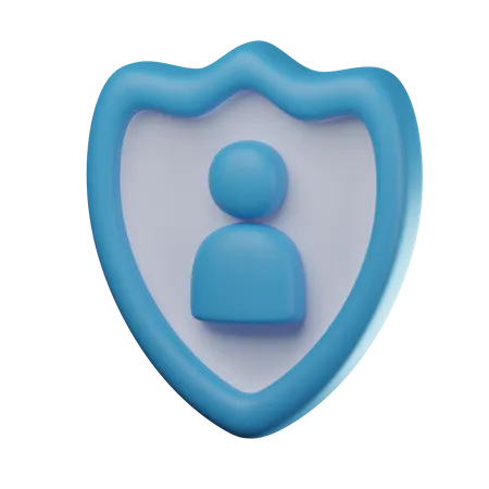 Profile Shield  3D Icon