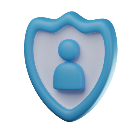 Profile Shield  3D Icon
