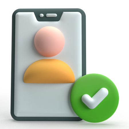 Profile Verification  3D Icon