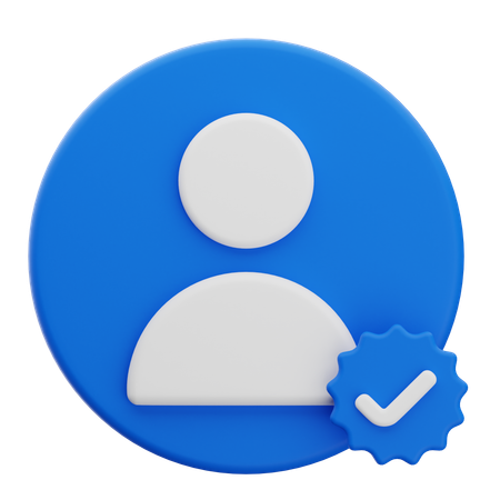 Profile Verified  3D Icon