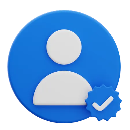 Profile Verified  3D Icon