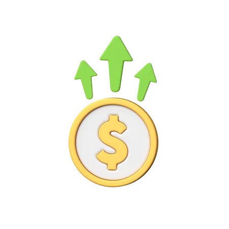 Profit 3 D Icon Representing Financial Gain Earnings And Success In Business Symbolizing Profitability Growth And Achievement Of Financial Goals 3D Icon