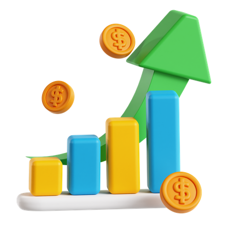 Profit analysis  3D Icon
