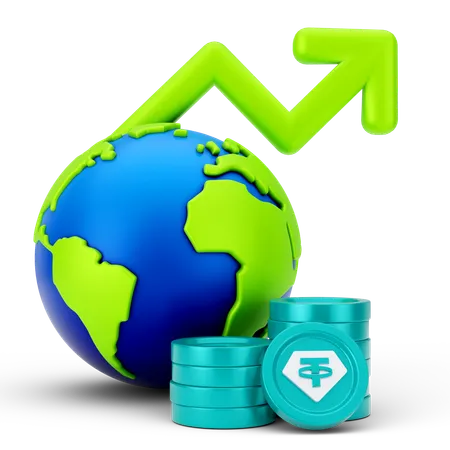 Profit analysis  3D Icon