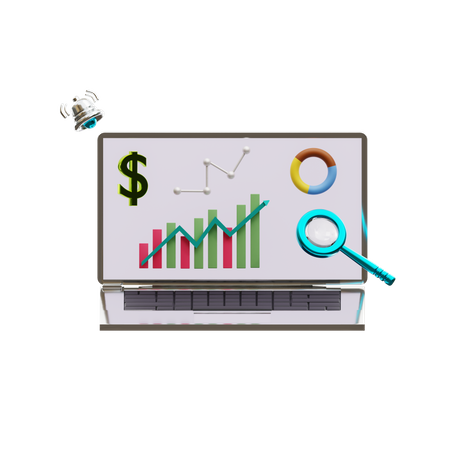 Profit Analysis  3D Icon