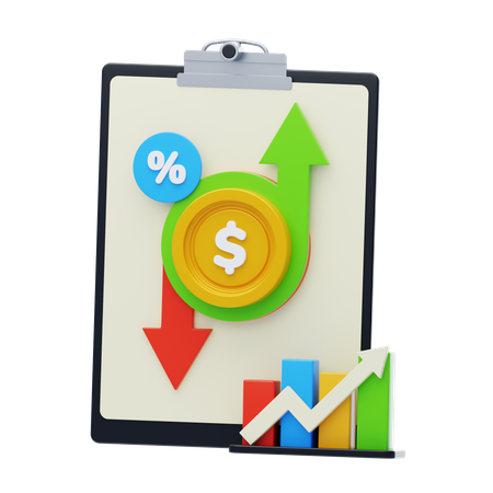 Profit and Loss Statement  3D Icon