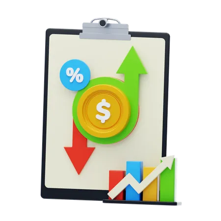 Profit and Loss Statement  3D Icon