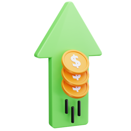 Profit Arrow  3D Icon