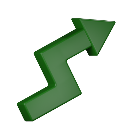 Profit arrow  3D Illustration