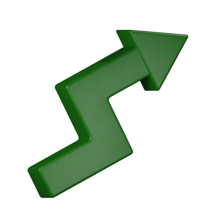 Profit arrow  3D Illustration