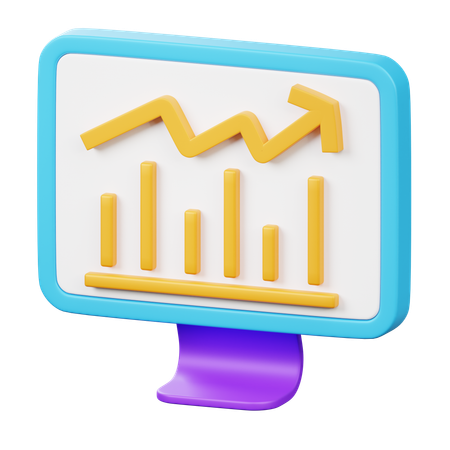 Profit Chart  3D Icon