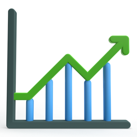 Profit Chart  3D Icon