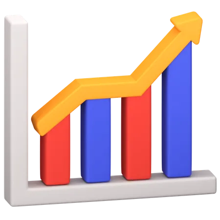 Profit Chart  3D Icon