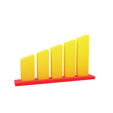 These Are 3 D Profit Chart Icons Commonly Used In Design And Games 3D Icon