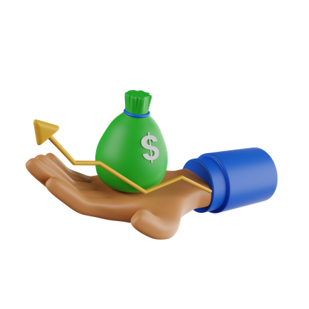 Croissance des bénéfices  3D Icon