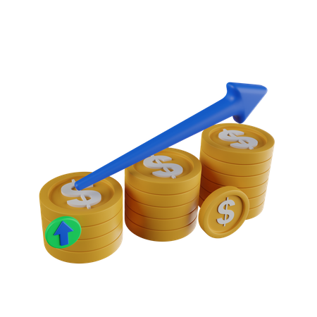 Croissance des bénéfices  3D Icon